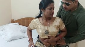 Indian Cute Porn Actress Manisha Bhabhi Hard Blowjob and Hot Fucking inside tight Pussy in Saree sexy Blouse