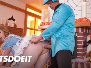 Curvy Blonde Harmony Reigns Fucked By Photographer In Haunted House On Halloween - LETSDOEIT