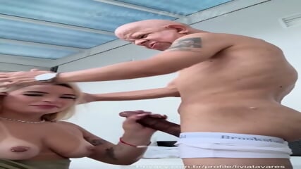 Gozou na boca da loirinha