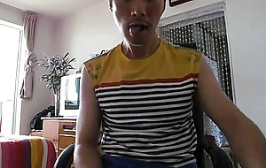 Asian twink jack off