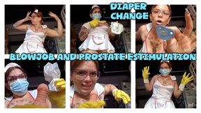 DIAPER CHANGE - BLOWJOB AND PROSTATE ESTIMULATION