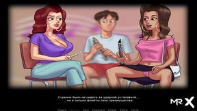 Mature Anime Lady Gets Help From Teen In Summertime Saga Cartoon Adventure