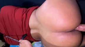 I fuck this chubby brunette slut hard putting her on a leash