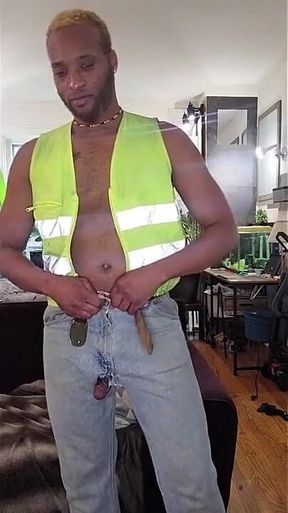 After Work Jerk! Kennie Jai Shoots Big Load for You!