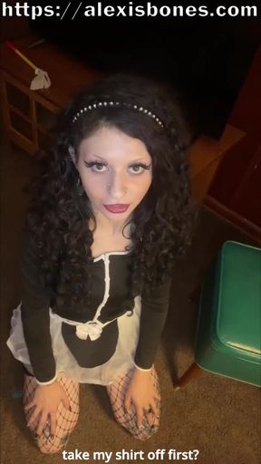 My Petite Goth Maid Keeps Bending Over and I Couldn't Help Myself