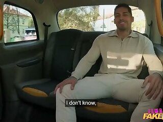 Female Fake Taxi - Cheeky Scottish girl Samantha Joiner hot sex with big dick Latino hunk