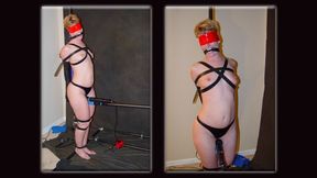 Throwback Thursday - Fayth on Fire Wrapped and Strapped for Multiple Sensory Deprivation Bondage Orgasms