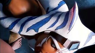 Ahsoka Tano Sucking Off A Gigantic Dick {Star Wars Porn}