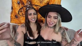 Kisses from the smoking and sexy witches. WITH CAPTIONS!!! By Babi Ventura and Victoria Dias part 2