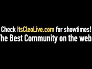 Webcam Babe Its Cleo Tongue Fucks Ginger Bush Girlfriend!