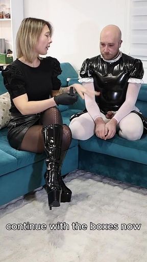 Shocking Announcement: End of the Couple - Klélia 24/7 Slave in the Dungeon - Mistress Julia