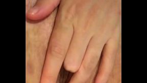 playing with my fat hairy pussy