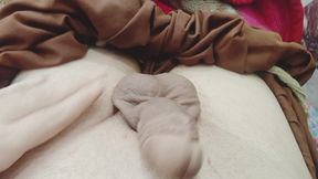 Young white boy playing  himself in home