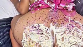 Busty Latina BBW With a Cream-covered Phat Ass Sucks & Rides Her BF's Dick On Her Birthday