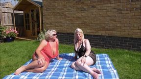 At Home with the Creampies and Skyler in the garden