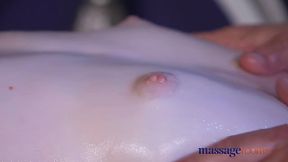 Skinny redhead babe has her tight young pussy hole fucked