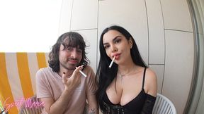 Teaching Laz how to smoke | Sweet Maria