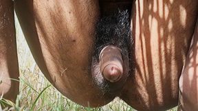 Young Indian Boy Is Masturbating in the Jungle.