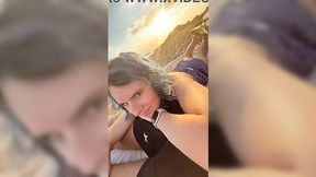 Beachside Cream Pie: Public Fuck Session!