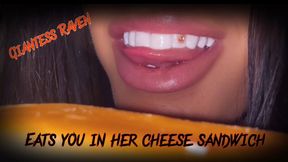 GIANTESS RAVEN EATS YOU IN HER CHEESE SANDWICH