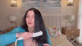 Miss FFW straightens her hair after washing it