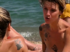 Superb woman Topless Beach Voyeur
