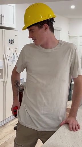 Cheating Busty Hot Blonde Gets Her Pussy Filled by Plumber and Her Boyfriend