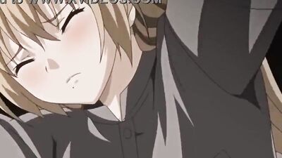 Blonde babe gets pounded in the stairwell like a pro