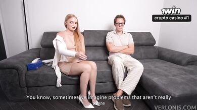 Therapist rides me raw in wild verified session creampie disaster