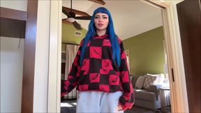 Step Sister Gives Secret Lapdance POV Blowjob Cowgirl Ride with Cumshot on Big Tits
