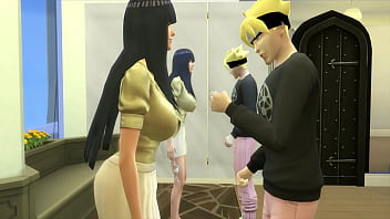 Married MILF Hinata cheats with stepson and loves his cock