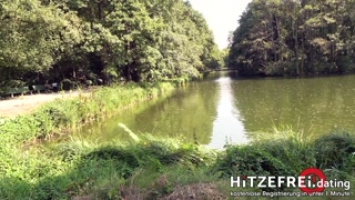 Random Dude Bodo BANGS Milf Slut Jana Schwarz in Park hitzefrei.dating