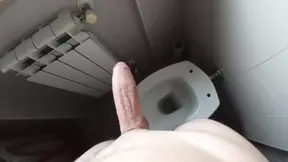 Not a good time for my step sister to ask to take a shower. Jerking off my BIG COCK