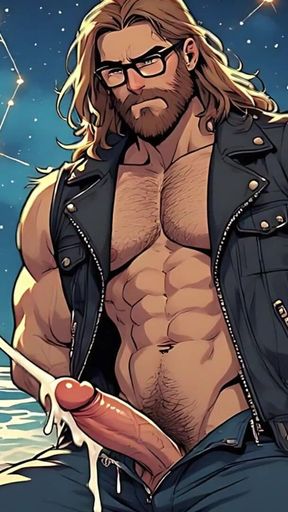 Handsome Hunks Night Beach (ai)
