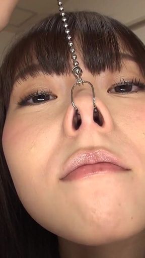 Nose Wide Open. Snot Dripping. She Sneezes and Tears on Your Face POV.