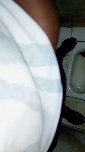 Bhabhi kumari anal bathroom fingering with condom sucking   Clip 1
