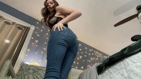 Edging Tease in Jeans with MistressVictoria (ASS WORSHIP) (JOI) (GIRL NEXT DOOR)