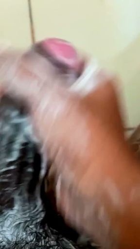 Masterbating While Bathing Huge Cock   Clip 1
