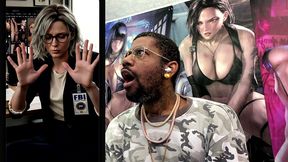 resident evil 9 requiem’s tight white pussy grace gets caught watching porn and now she gets ass fucked, ai generated