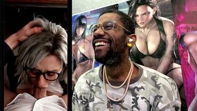 resident evil 9 requiem’s tight white pussy grace gets caught watching porn and now she gets ass fucked, ai generated