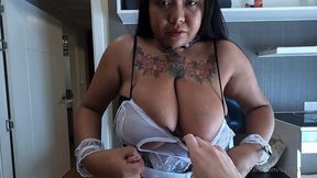 big boobs maid on her first day