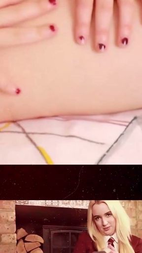 Hot British Teen Redhead Gives A Handjob   Clip 2