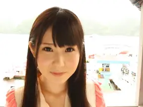 Long-hared girl Rin Suzune sucks big cock and gets pounded on pov