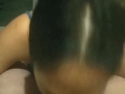 Sexo en lencería azul, un rato junto a la ventana (completo en premium)