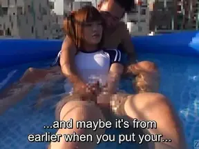 Kaoru Oshima's Subtitled Handjob Mastery on Rooftop Encounter