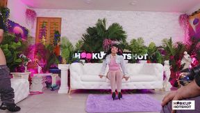 bts - curvy beca barbie models tiny outfits in a sexy photoshoot!