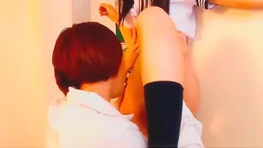 Seductive Japanese Teacher Engages Student in Hot Lesbian Scene