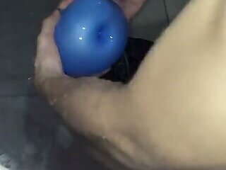 Amims solo boy fucking the Ai Anal which is made by latex water balloon