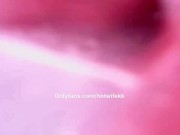 Internal creampie pussy camera using cum as lube