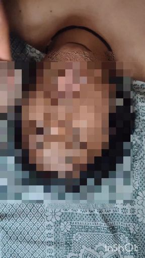 My wife made my wife drink water from my cock
